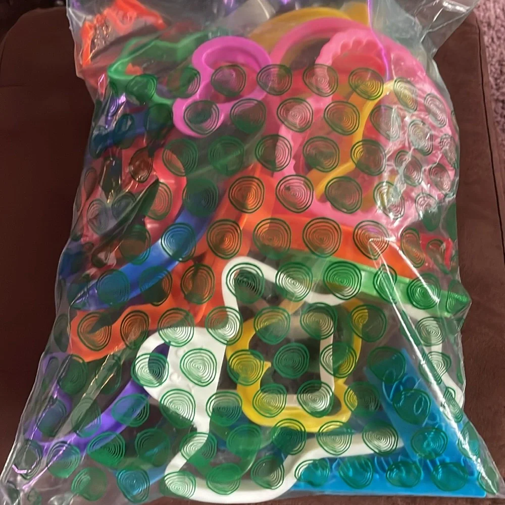 Colorful Plastic Cookie Cutter Lot 42 Different Sizes Shapes Animals Characters